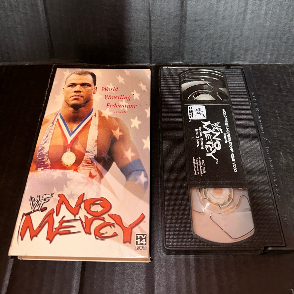 WWF - No Mercy 2001 (VHS, 2001) WWE Vintage VHS Video Cassette Tape Wrestling